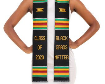 Class of 2020 Kente Cloth Graduation Stole Sash Kinte Stoll | Etsy