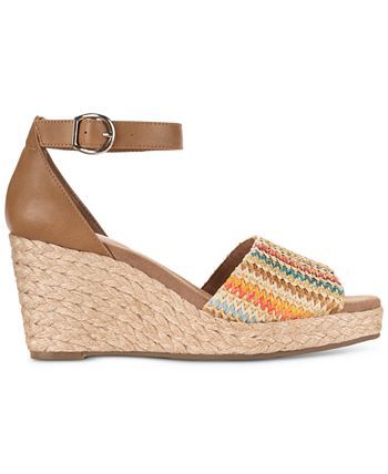 Style & Co Seleeney Wedge Sandals, Created for Macy's & Reviews - Sandals - Shoes - Macy's
