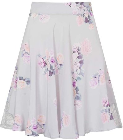 Sophie Cameron Davies Rose Silk Skirt