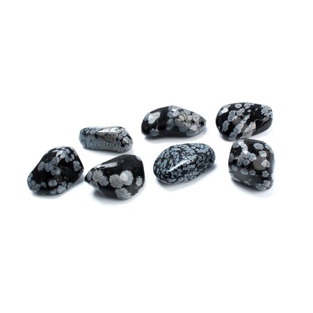 Snowflake Obsidian Tumbled Stones Jumbo Sized Crystals