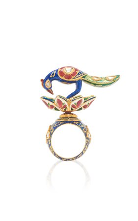 Bird Multi Color Ring by Amrapali | Moda Operandi