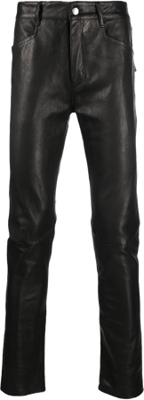Rick Owens skinny-cut leather trousers