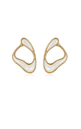 Stream 18k Yellow Gold Mother-Of-Pearl Earrings By Fernando Jorge | Moda Operandi