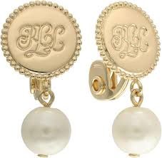 ralph lauren gold pearl earrings - Google Search