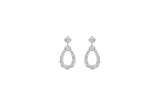 Diamond Loop by Harry Winston, Medium Diamond Earrings | Harry Winston