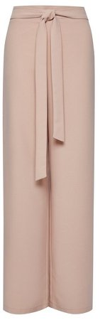 Blush Sequin Palazzo Trousers