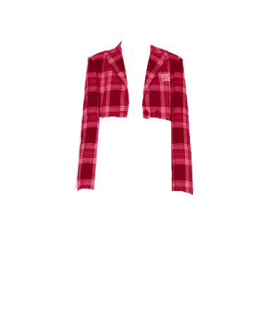 Devil Inspired | Campus Spice Girl Yellow And Red Plaid Pattern Short Blazer - Opened (BmZ Edit)