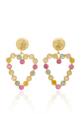 Love 22k Gold-Plated Multi-Stone Earrings By Sylvia Toledano | Moda Operandi