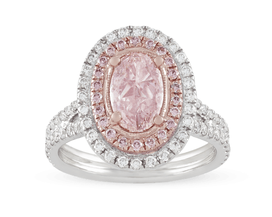 Natural Fancy Light Pink Diamond Ring, 1.30 Carats - Jewelry | M.S. Rau Antiques