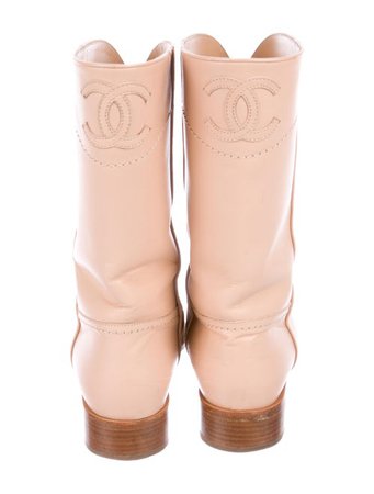 Chanel CC Leather Boots - Shoes - CHA431561 | The RealReal