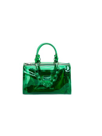 green clear purse bag