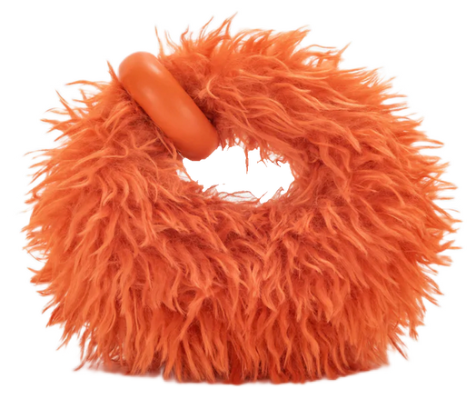 Jw Pei- Abacus Faux Fur Mini Top Handle Bag - Orange
