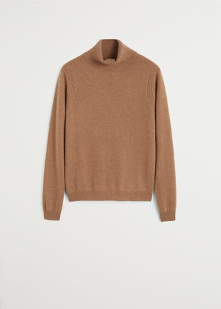 Turtleneck 100% cashmere sweater - Women | Mango USA