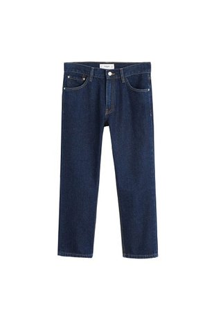 MANGO Straight cropped jeans Maggie