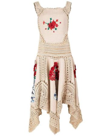 Crochet Linen Handkerchief Dress