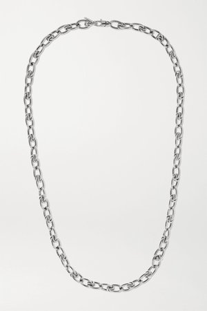 White gold 14-karat white gold necklace | Lauren Rubinski | NET-A-PORTER