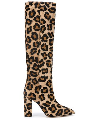 Paris Texas Leopard Print Boots - Farfetch