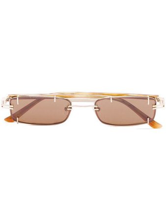 Y / Project Brown Trinity Sunglasses - Farfetch