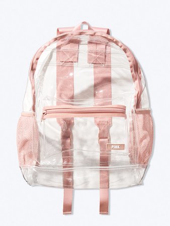 Clear Backpack - All Accessories - PINK
