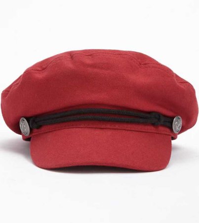 red cabbie hat - forever 21