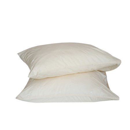 Ace of Hearts Tapioca Pillow Case Set | Crisp Sheets