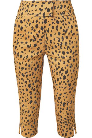 Nicholas | Cropped leopard-print Tencel-blend slim-leg pants | NET-A-PORTER.COM