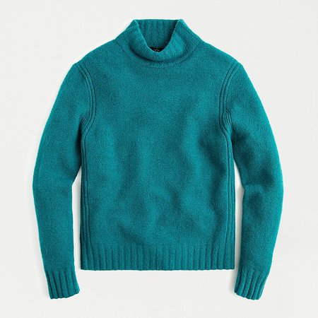 J.Crew: Mockneck Sweater In Supersoft Yarn green