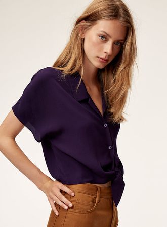 Wilfred Free THE TIE-FRONT BLOUSE | Aritzia US
