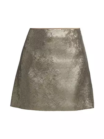 Sequined A-Line Mini Skirt | uploaded by mt