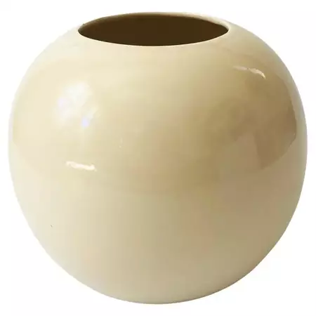 80s Modern Cream Sphere Vase For Sale at 1stDibs | mikasa candle holders