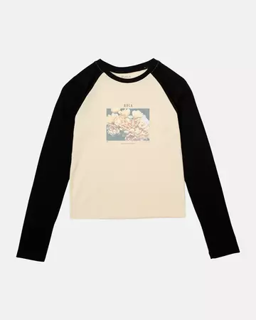 Classic Raglan Long Sleeve Tee T-Shirt - Cream – RVCA.com