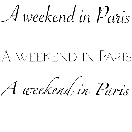weekend in Paris