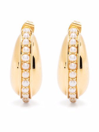 Missoma dome pearl earrings - FARFETCH