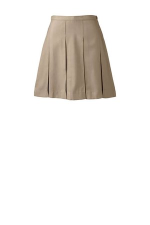 School Uniform Girls Solid Box Pleat Skirt Above Knee | Lands' End