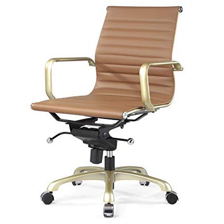 Brown and Gold Office Chair