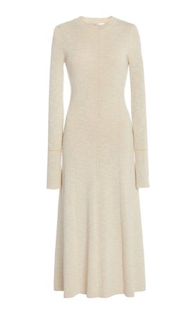 Fitted Cotton-Blend Dress by Victoria Beckham | Moda Operandi