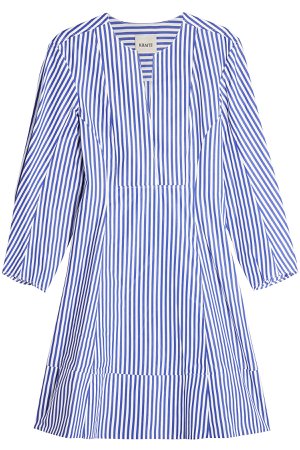 Vanessa Striped Cotton Dress Gr. US 6