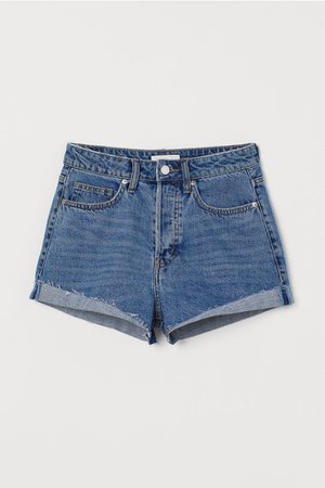 Denim shorts - Denim blue - Ladies | H&M GB