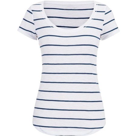 Maurice Navy And White Striped Tee ($20)