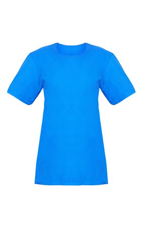 Bright Blue Discord Back Print T Shirt | Tops | PrettyLittleThing USA