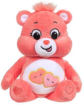 Amazon.com: Care Bears 22033 9 Inch Bean Plush Love-A-Lot Bear, Collectable Cute Plush Toy, Cuddly Toys for Children, Soft Toys for Girls and Boys, Cute Teddies Suitable for Girls and Boys Aged 4 Years + : Toys & Games