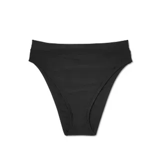 Women's High Leg High Waist Cheeky Bikini Bottom - Shade & Shore™ Black : Target
