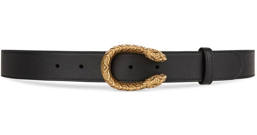 Gucci Black Dionysus Leather Belt