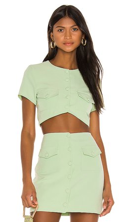 Song of Style Gala Top in Green Tea | REVOLVE