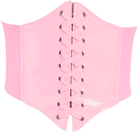 pink corset belt