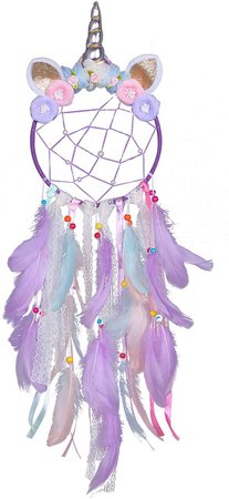 Amazon.com: Unicorn Dream Catcher for Girls, Colorful Feather Dream Catchers for Bedroom Wall Hanging, Birthday Gift for Girls, 29 inches (Pink): Home & Kitchen