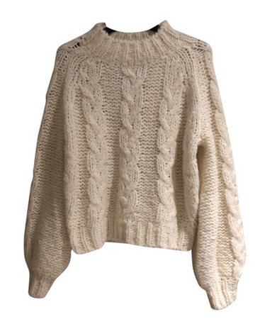 cream knit jumper