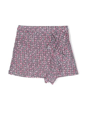 Simonetta ruffle-detail Tweed Mini Skirt - Farfetch