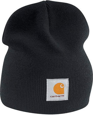 Carhartt Men's Acrylic Knit Hat, Black, One Size at Amazon Men’s Clothing store: Skull Caps