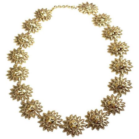 Chanel gold gilded belt, circa 1980 For Sale at 1stdibs